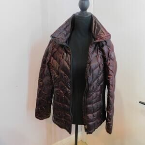Calvin Klein Down Jacket Women's coat Puffer Premium Down Dark Crimson